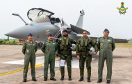The Chief of the Air Staff Air Chief Marshal RKS Bhadauria & AOC-in-C WAC Air Marshal B Suresh welcomed the first five IAF Rafales which arrived at AF Stn Ambala today.