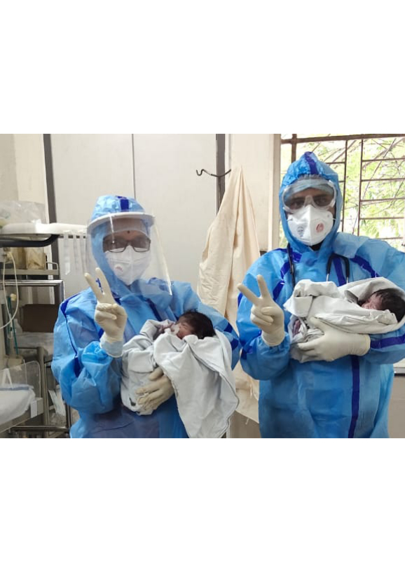 Covid Patient gives birth to Healthy Twins in Pune....