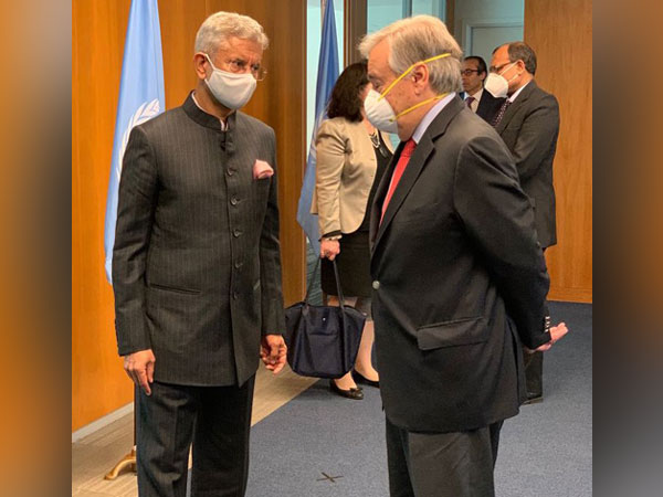 External Affairs Ministers Jaishankar meets UN Secretary General Antonio Guterres