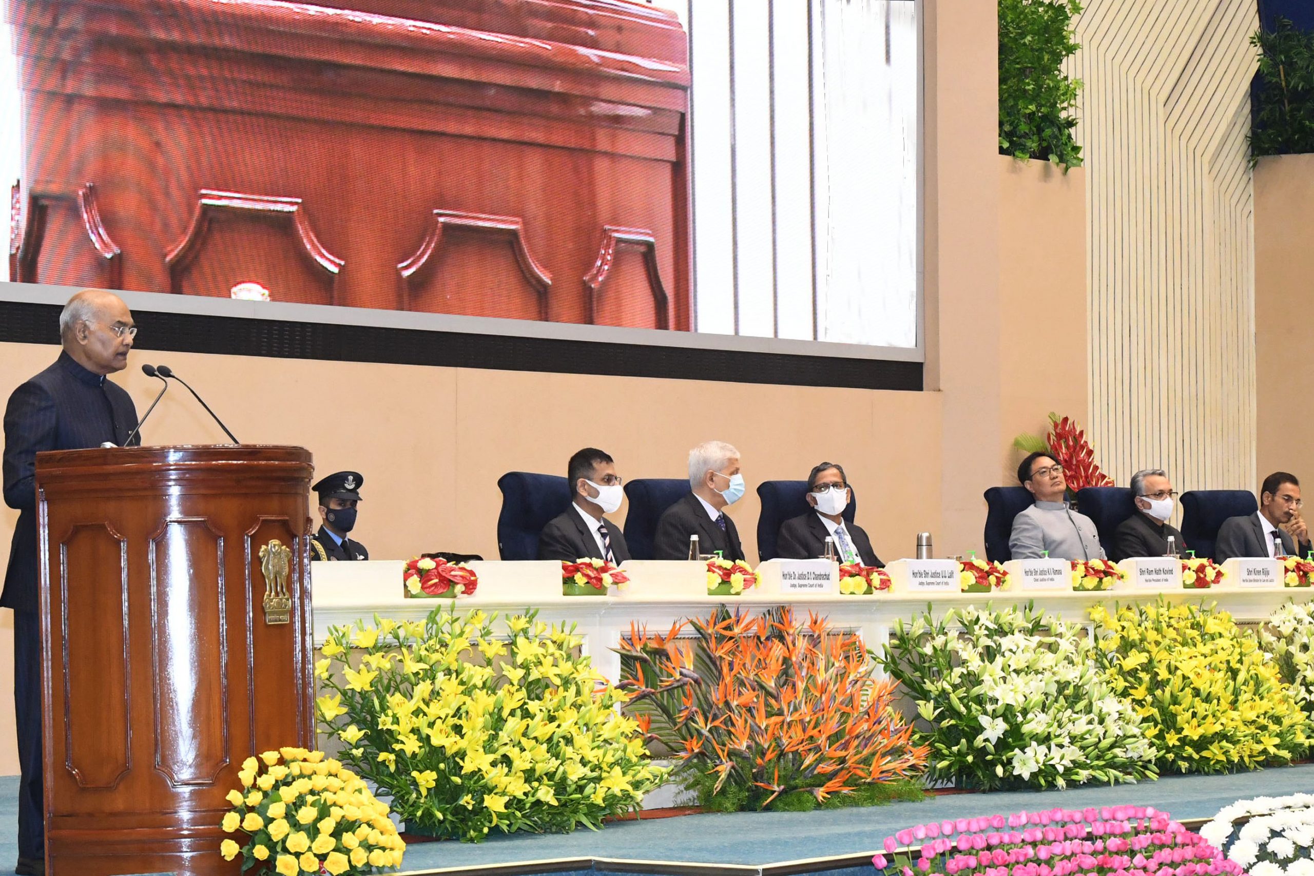 PRESIDENT OF INDIA GRACES THE VALEDICTORY FUNCTION OF THE CONSTITUTION DAY CELEBRATIONS ORGANISED BY THE SUPREME COURT OF INDIA...